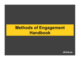 Levels of Engagement and Appropriate Methods | PPTX