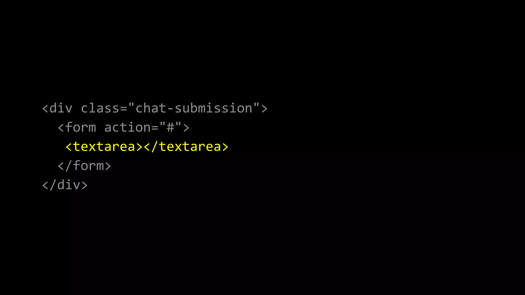 <div class="chat-submission">
<form action="#">
<textarea></textarea>
</form>
</div>
 