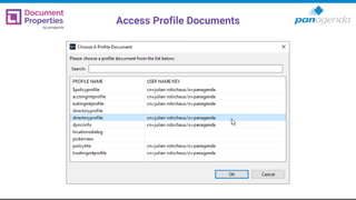 Access Profile Documents
 