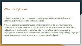 What Makes Offshore Python Development So Popular? | PPT