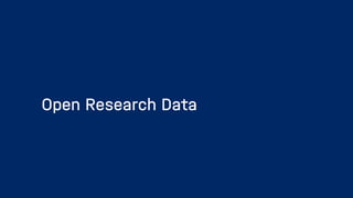 Open Research Data
 