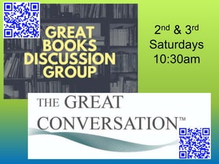 2nd & 3rd
Saturdays
10:30am
 