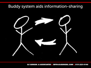 Buddy system aids information-sharing
 