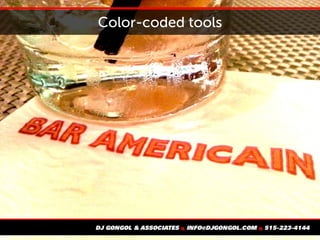 Color-coded tools
 