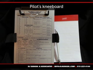 Pilot's kneeboard
 