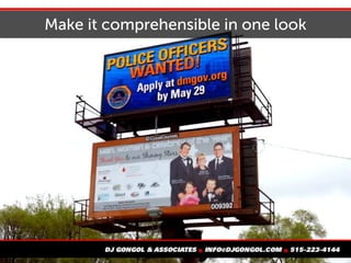 Make it comprehensible in one look
 