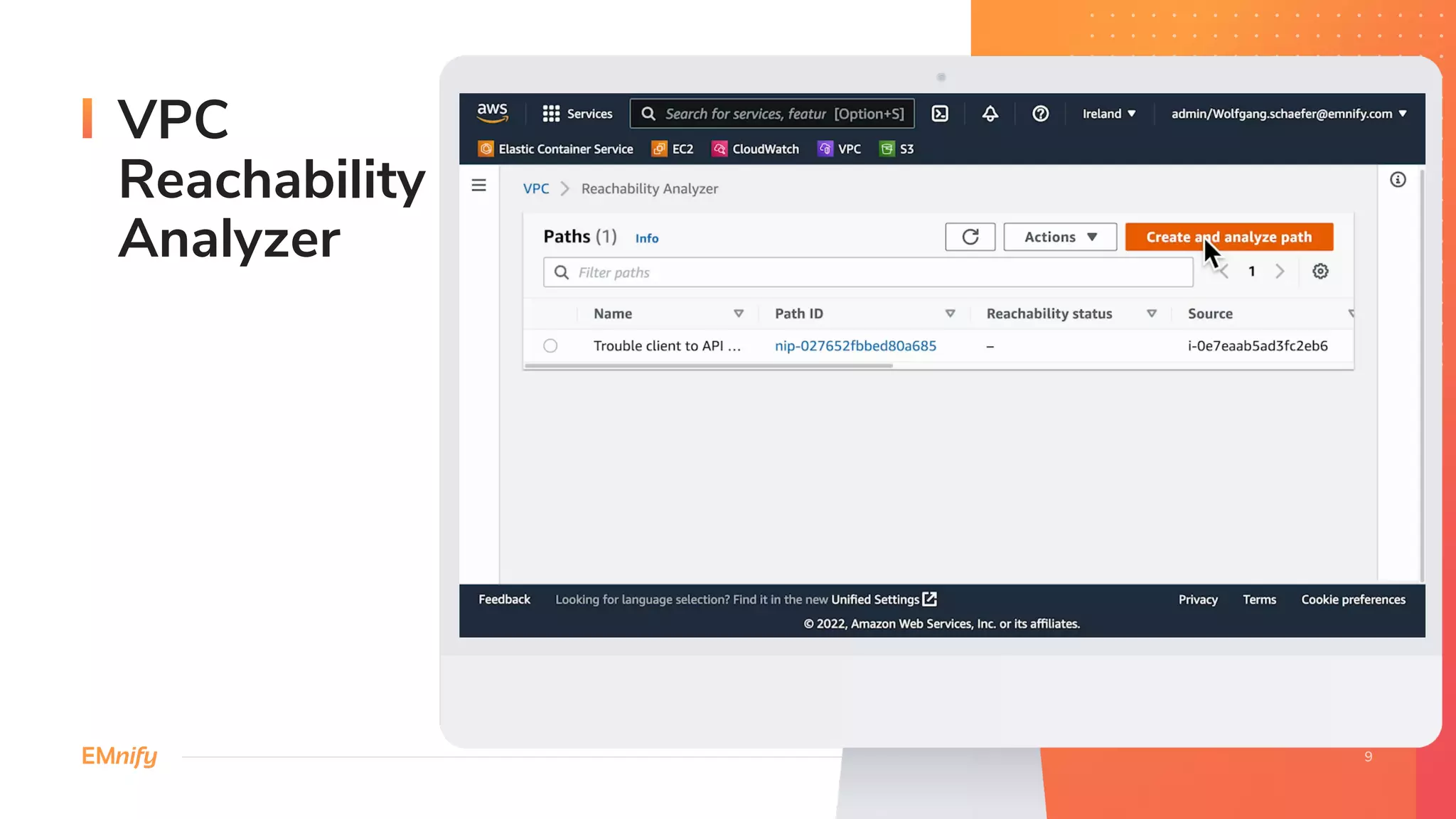 VPC
Reachability
Analyzer
 