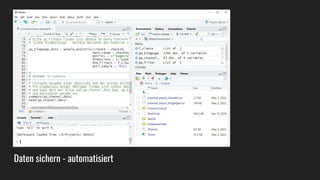 Daten sichern - automatisiert
 