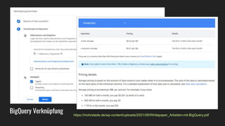BigQuery Verknüpfung https://mohrstade.de/wp-content/uploads/2021/08/Whitepaper_Arbeiten-mit-BigQuery.pdf
 