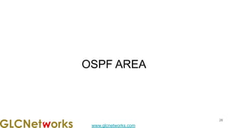 www.glcnetworks.com
OSPF AREA
28
 