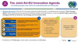 Overview of the AU-EU Innovation Agenda & Results of the Public ...
