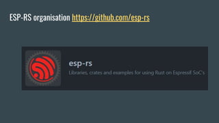 Embedded Rust on ESP2 - Rust Linz | PDF