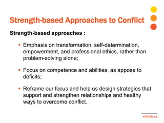Navigating Conflict in PE Using Strengths-Based Approaches | PPTX