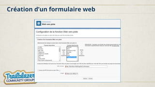 Création d’un formulaire web
 