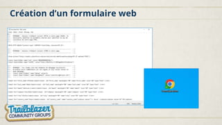 Création d’un formulaire web
 