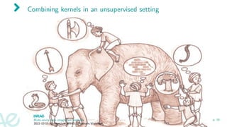 Combining kernels in an unsupervised setting
Multi-omics data integration methods
2022-12-15, Consortium MIMS / Nathalie Vialaneix
p. 19
 