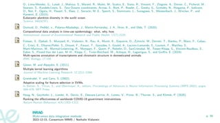 O., Lima-Mendez, G., Lukeš, J., Malviya, S., Morard, R., Mulot, M., Scalco, E., Siano, R., Vincent, F., Zingone, A., Dimier, C., Picheral, M.,
Searson, S., Kandels-Lewis, S., Tara Oceans coordinators, Acinas, S., Bork, P., Bowler, C., Gorsky, G., Grimsley, N., Hingamp, P., Iudicone,
D., Not, F., Ogata, H., Pesant, S., Raes, J., Sieracki, M. E., Speich, S., Stemmann, L., Sunagawa, S., Weissenbach, J., Wincker, P., and
Karsenti, E. (2015).
Eukaryotic plankton diversity in the sunlit ocean.
Science, 348(6237).
Dumuid, D., Pedišić, v., Palarea-Albaladejo, J., Martı́n-Fernández, J. A., Hron, K., and Olds, T. (2020).
Compositional data analysis in time-use epidemiology: what, why, how.
International Journal of Environmental Research and Public Health, 17(7):2220.
Foissac, S., Djebali, S., Munyard, K., Vialaneix, N., Rau, A., Muret, K., Esquerre, D., Zytnicki, M., Derrien, T., Bardou, P., Blanc, F., Cabau,
C., Crisci, E., Dhorne-Pollet, S., Drouet, F., Faraut, T., Gonzáles, I., Goubil, A., Lacroix-Lamande, S., Laurent, F., Marthey, S.,
Marti-Marimon, M., Mormal-Leisenring, R., Mompart, F., Quere, P., Robelin, D., SanCristobal, M., Tosser-Klopp, G., Vincent-Naulleau, S.,
Fabre, S., Pinard-Van der Laan, M.-H., Klopp, C., Tixier-Boichard, M., Acloque, H., Lagarrigue, S., and Giuffra, E. (2019).
Multi-species annotation of transcriptome and chromatin structure in domesticated animals.
BMC Biology, 17:108.
Gönen, M. and Alpaydin, E. (2011).
Multiple kernel learning algorithms.
Journal of Machine Learning Research, 12:2211–2268.
Grandvalet, Y. and Canu, S. (2002).
Adaptive scaling for feature selection in SVMs.
In Becker, S., Thrun, S., and Obermayer, K., editors, Proceedings of Advances in Neural Information Processing Systems (NIPS 2002), pages
569–576. MIT Press.
Haug, N., Geyrhofer, L., Londei, A., Dervic, E., Desvars-Larrive, A., Loreto, V., Pinior, B., Thurner, S., and Klimek, P. (2020).
Ranking the effectiveness of worldwide COVID-19 government interventions.
Nature Human Behaviour, 4(4):1303–1312.
Multi-omics data integration methods
2022-12-15, Consortium MIMS / Nathalie Vialaneix
p. 30
 