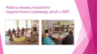 Робота команд психолого-
педагогічного супроводу дітей з ООП
 