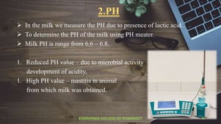 Milk analysis | PPTX