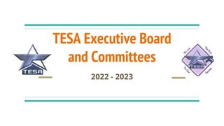 TESA Executive Board
and Committees
2022 - 2023
 