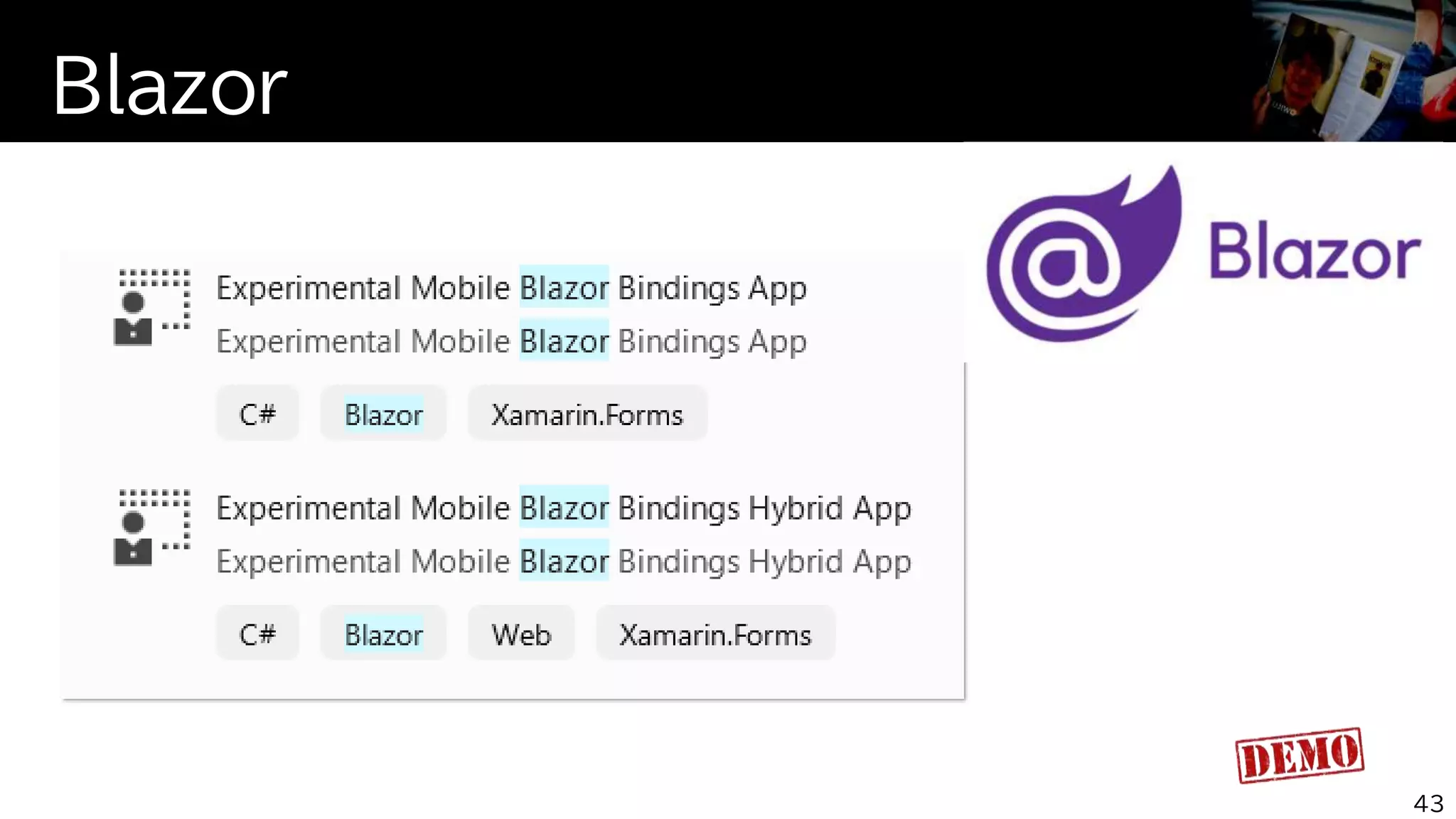Blazor
43
 