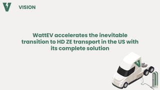 WattEV accelerates the inevitable
transition to HD ZE transport in the US with
its complete solution
VISION
2
 