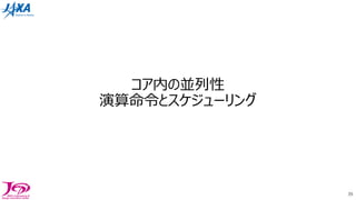 コア内の並列性
演算命令とスケジューリング
39
 