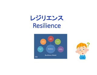レジリエンス
Resilience
 