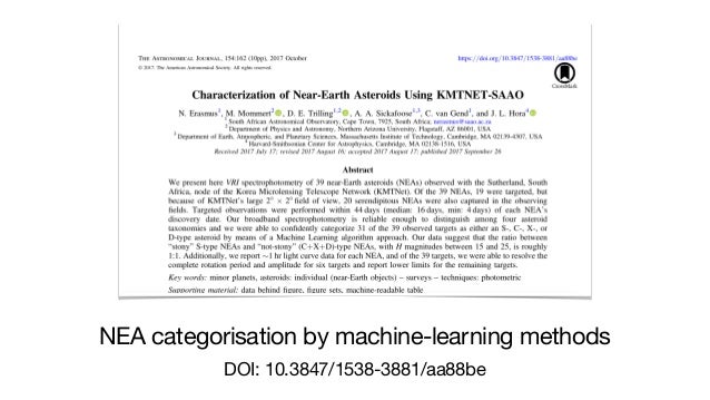 NEA categorisation by machine-learning methods

DOI: 10.3847/1538-3881/aa88be
 