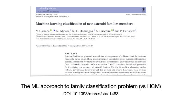 The ML approach to family classification problem (vs HCM)

DOI: 10.1093/mnras/staa1463
 