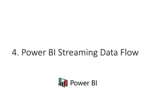 4. Power BI Streaming Data Flow
 