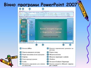 Вікно програми PowerPoint 2007
 