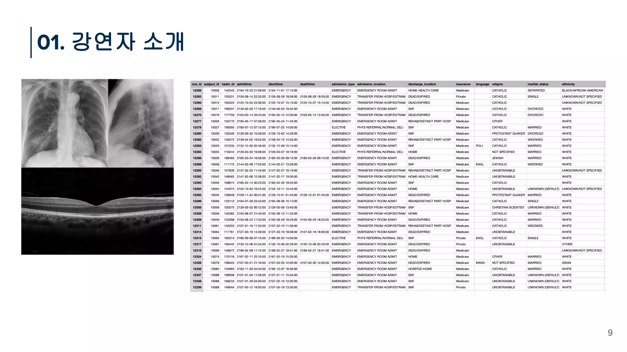 9
01. 강연자 소개
 