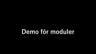 Demo för moduler
 