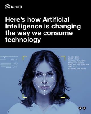 Here’s how Artificial
Intelligence is changing
the way we consume
technology
 
