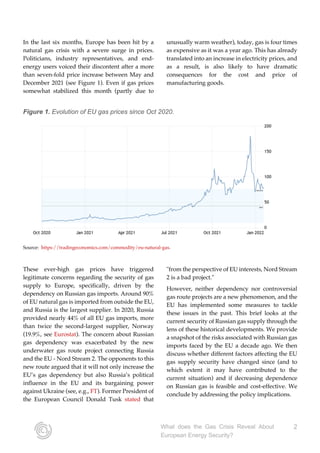 What does the Gas Crisis Reveal About European Energy Security? | PDF