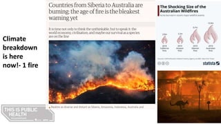 Climate
breakdown
is here
now!- 1 fire
 