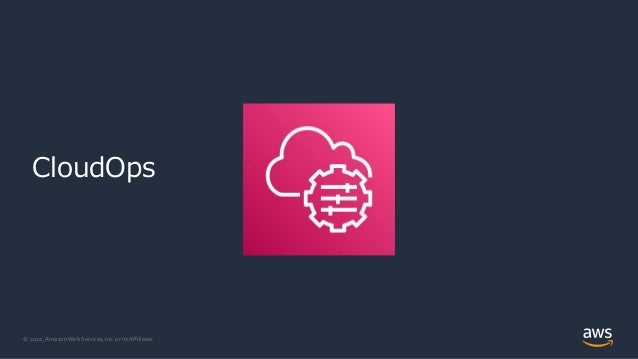© 2022, Amazon Web Services, Inc. or its Affiliates.
CloudOps
 
