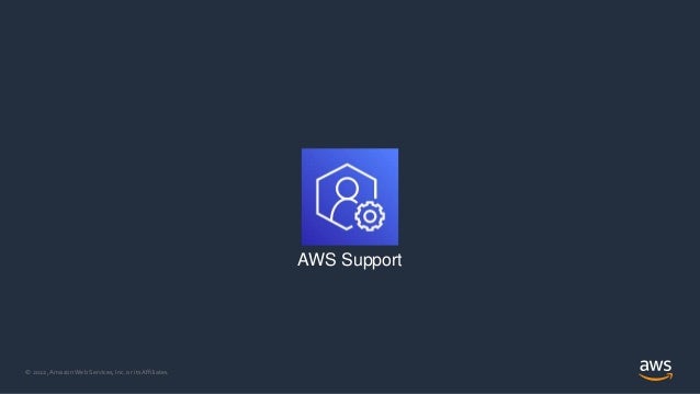 © 2022, Amazon Web Services, Inc. or its Affiliates.
AWS Support
 