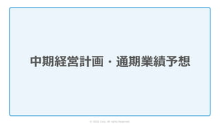 © SIOS Corp. All rights Reserved.
中期経営計画・通期業績予想
 