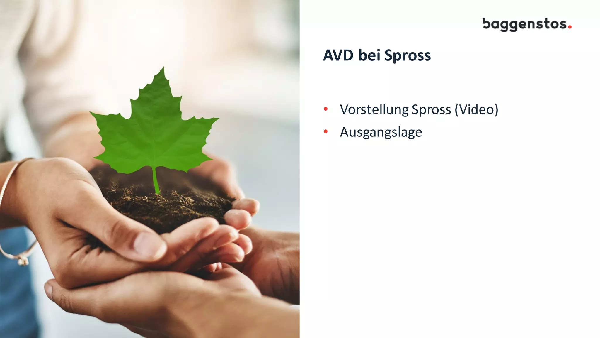 AVD bei Spross
• Vorstellung Spross (Video)
• Ausgangslage
 