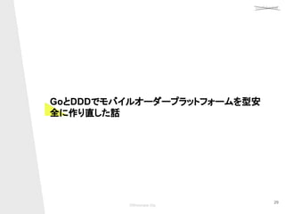 confidential
©Showcase Gig
29
GoとDDDでモバイルオーダープラットフォームを型安
全に作り直した話 
 