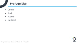 Manage Kubernetes Clusters with Cluster API and ArgoCD | PDF