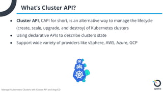Manage Kubernetes Clusters with Cluster API and ArgoCD | PDF