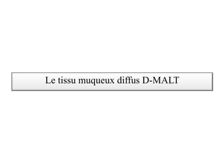 Le tissu muqueux diffus D-MALT
 