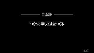 127
つくって壊してまたつくる
第6部
 