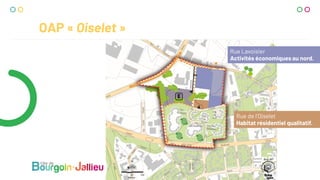 OAP « Oiselet »
Rue de l’Oiselet
Habitat résidentiel qualitatif.
Rue Lavoisier
Activités économiques au nord.
 