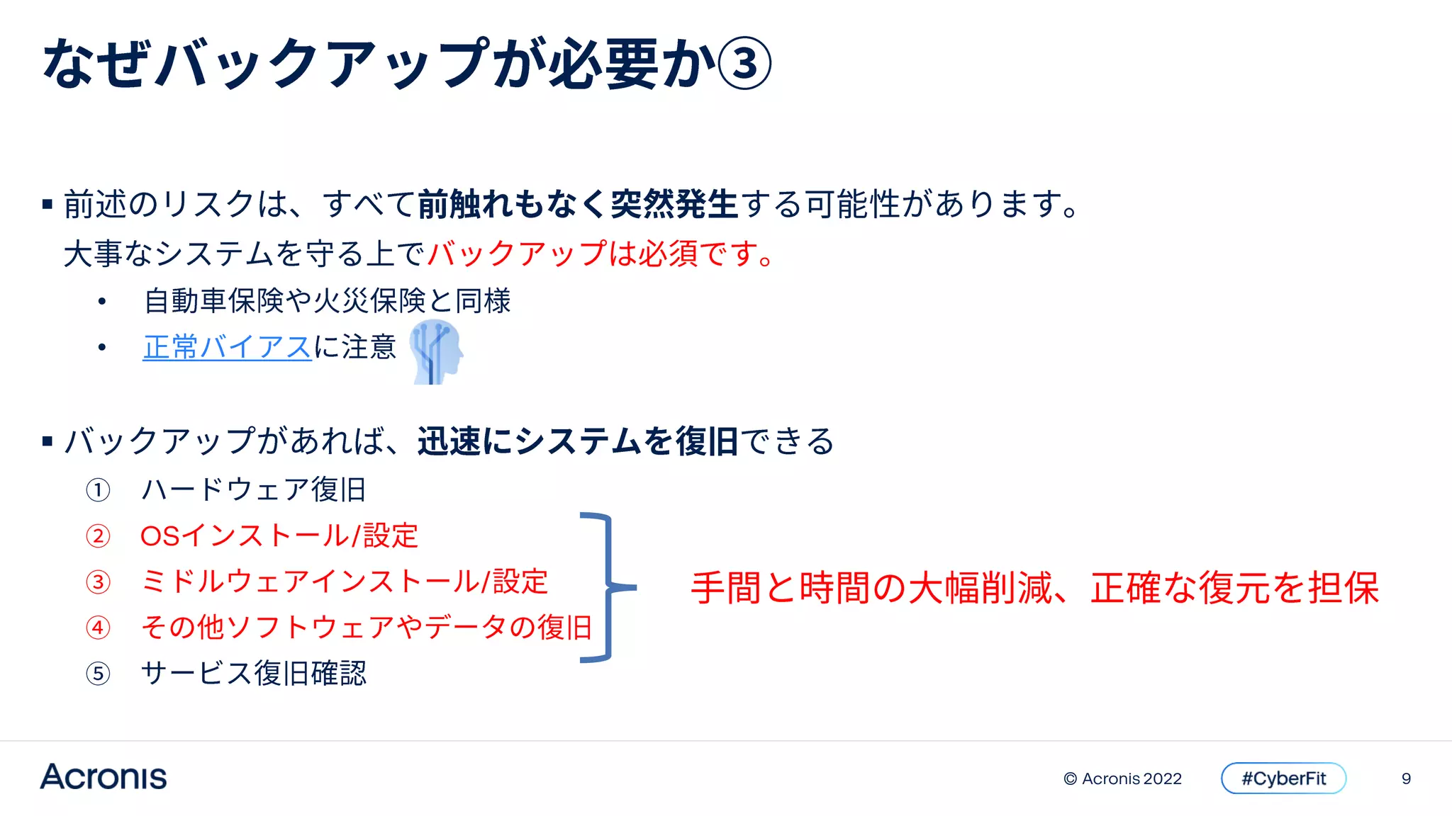 9
© Acronis 2022

•
•

OS /
/
 