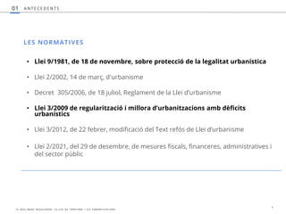 EL NOU MARC REGULADOR. LA LLEI DE TERRITORI I LES URBANITZACIONS | PDF