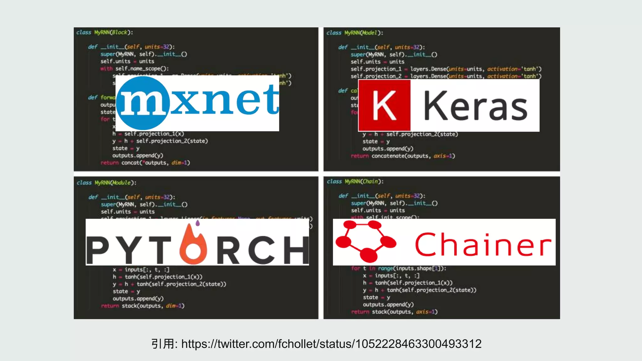 引用: https://twitter.com/fchollet/status/1052228463300493312
 